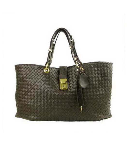 Grande Capri Handbag_Brown panno di seta